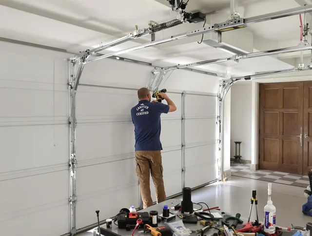 Los Angeles Garage Door Repair certified technician performing precision garage door repair in Los Angeles