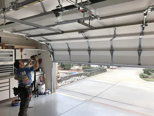 Garage door track repair service by Los Angeles Garage Door Repair in Los Angeles